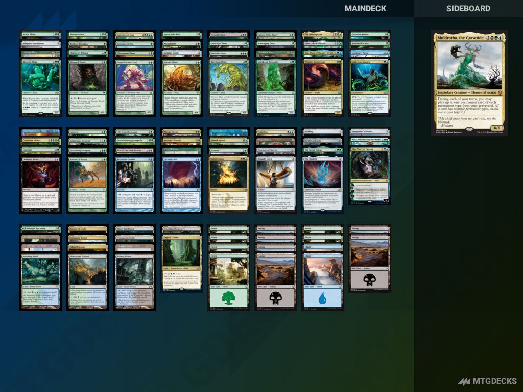 ooze tribal a Commander deck by maximalfactor 𝗠𝗧𝗚𝗗𝗘𝗖𝗞𝗦