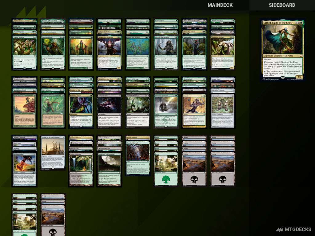 Lathril Elves Decklist a Commander deck by Youngfire17 MTGDECKS