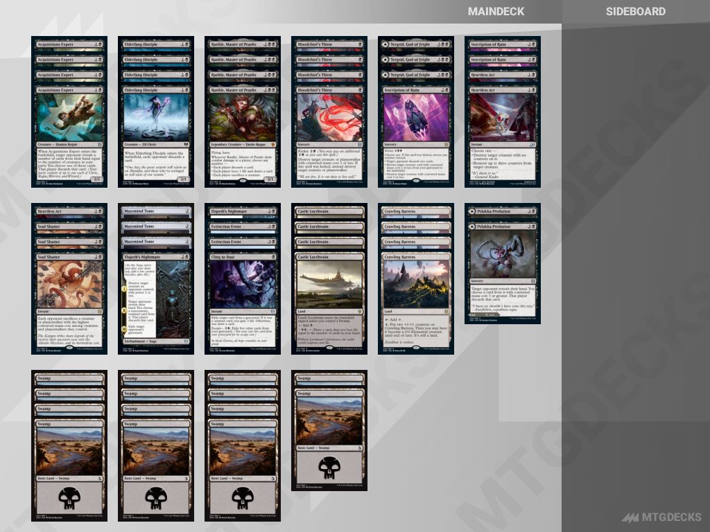 MonoBlack Aggro a Standard deck by crouch 𝗠𝗧𝗚𝗗𝗘𝗖𝗞𝗦