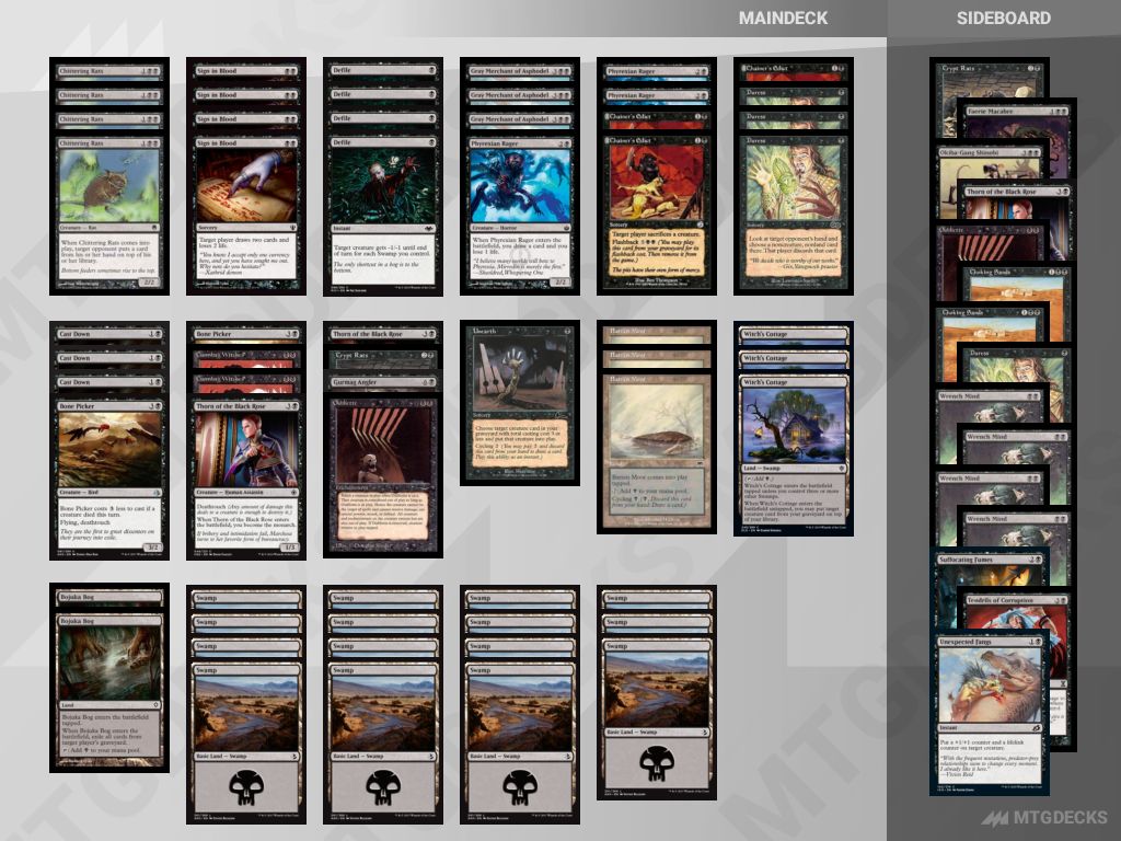 Pauper Mono Black Control 1115 top decks 𝗠𝗧𝗚𝗗𝗘𝗖𝗞𝗦