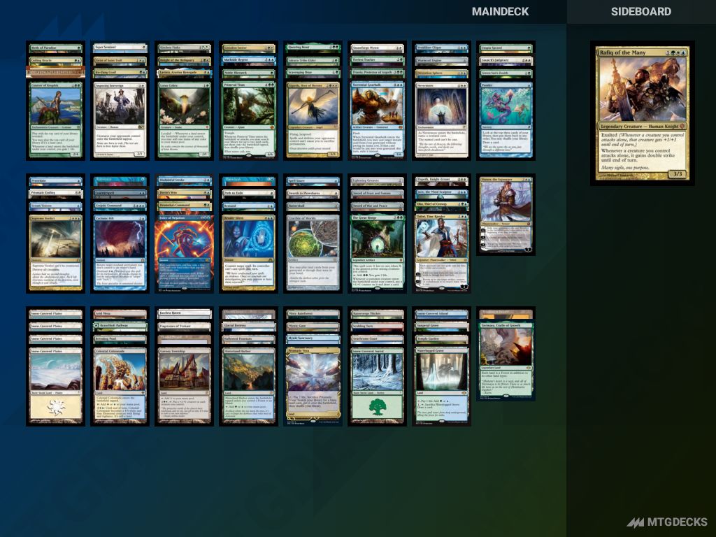 Rafiq Of The Many a Commander deck by Christian Sal MTGDECKS