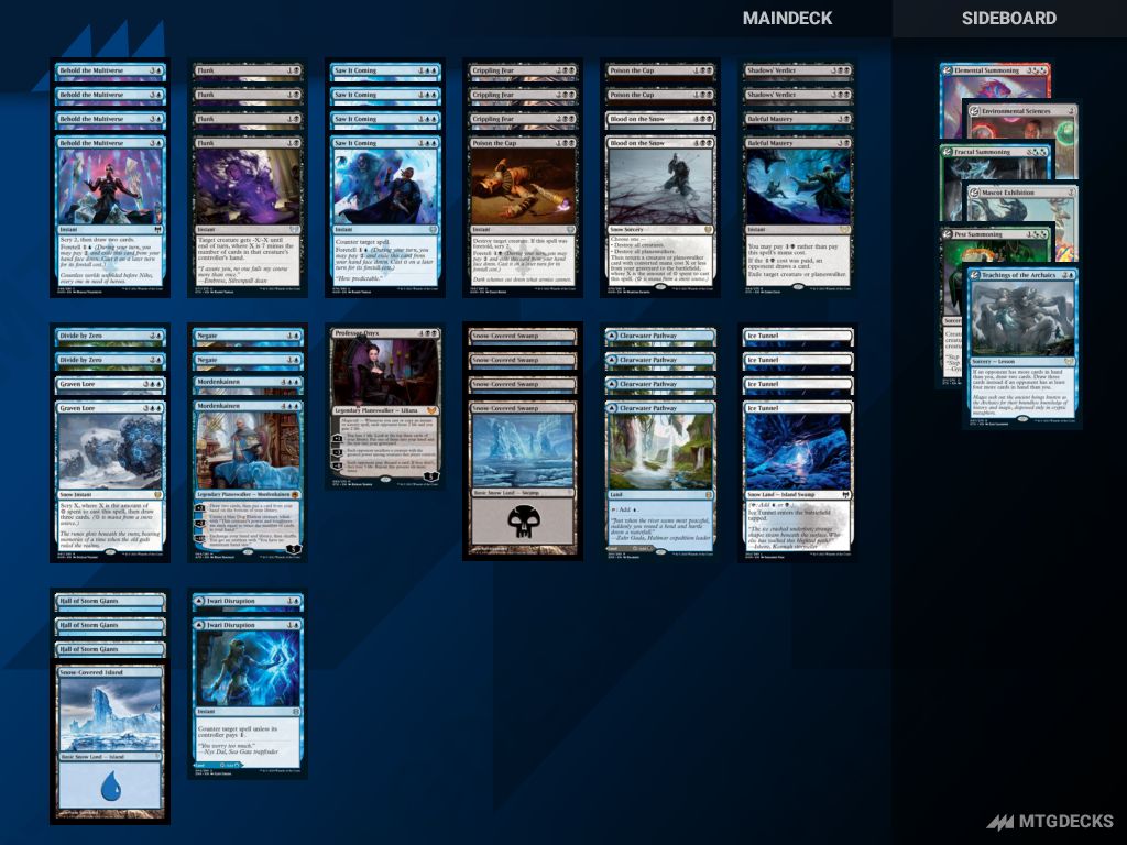 2022 Dimir Control AFR a Standard deck by Thethis MTGDECKS