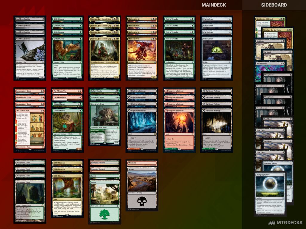 Pioneer Jund Sacrifice top decks 𝗠𝗧𝗚𝗗𝗘𝗖𝗞𝗦