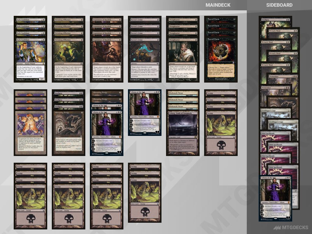 MonoBlack Discard a Modern deck by Greg Kemper 𝗠𝗧𝗚𝗗𝗘𝗖𝗞𝗦