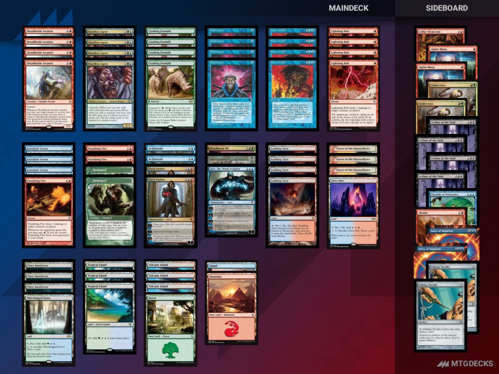 Temur Cascade a Legacy deck by djizma 𝗠𝗧𝗚𝗗𝗘𝗖𝗞𝗦