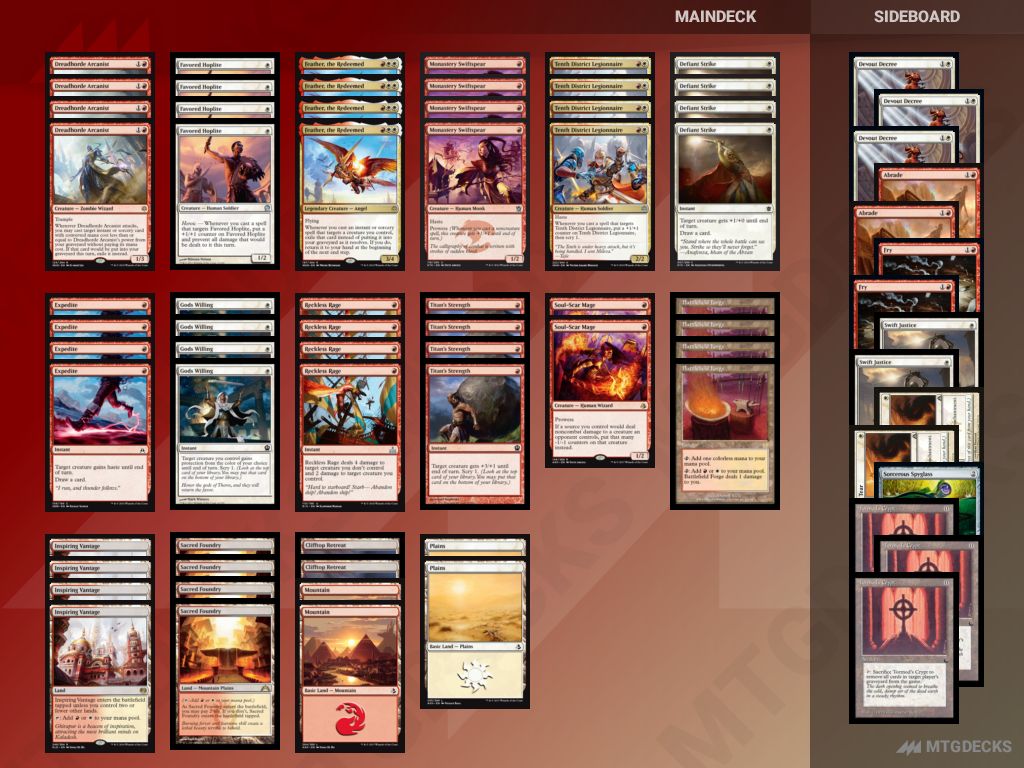 Boros Feather a Pioneer deck by bant_is_love 𝗠𝗧𝗚𝗗𝗘𝗖𝗞𝗦