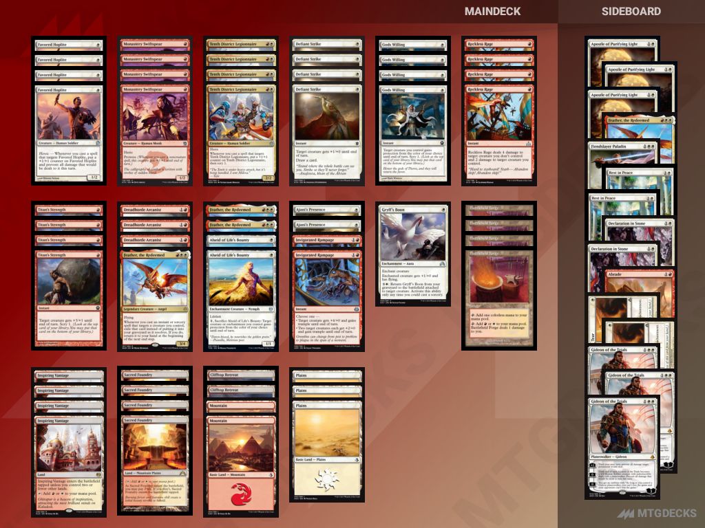 Boros Heroic a Pioneer deck by Ben Horkley 𝗠𝗧𝗚𝗗𝗘𝗖𝗞𝗦
