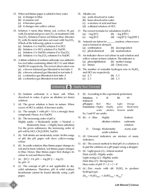 Lab Manual Class 10 Science Book Based on CBSE Syllabus Lab