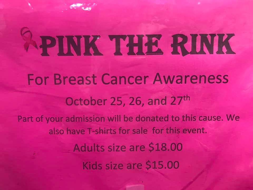 Pink The Rink Mount Gretna Roller Rink