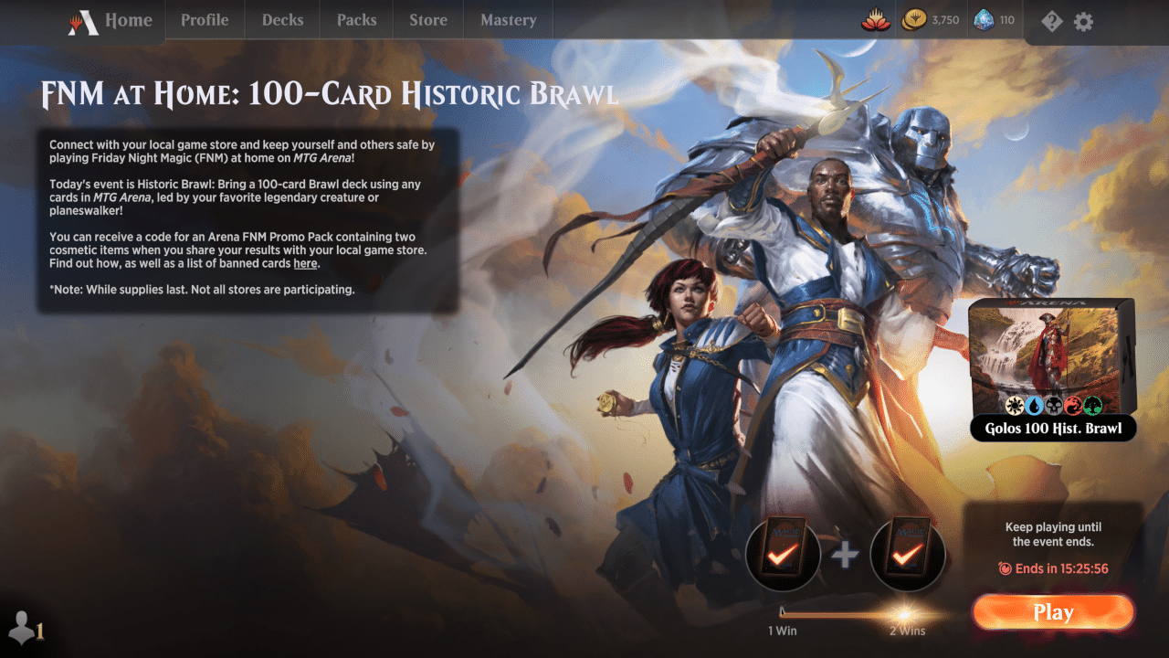 This 100Card Historic Brawl Deck On Magic Arena Is Easy Mode