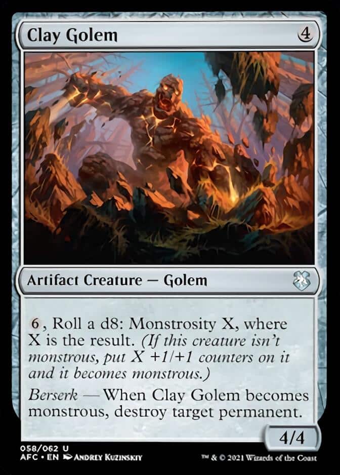 Clay Golem MTG Rocks