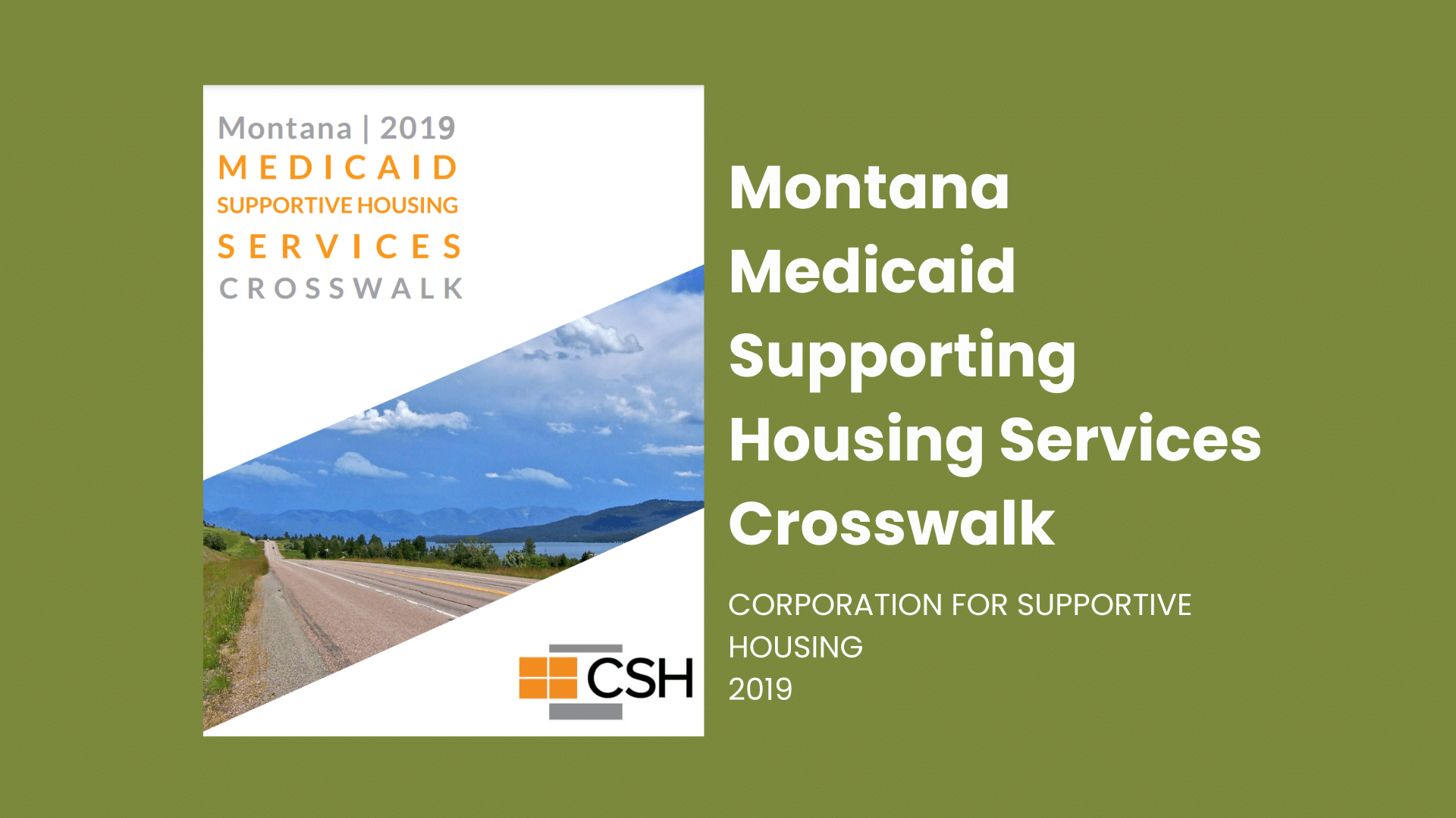 Montana Medicaid Supportive Housing Services Crosswalk Montana