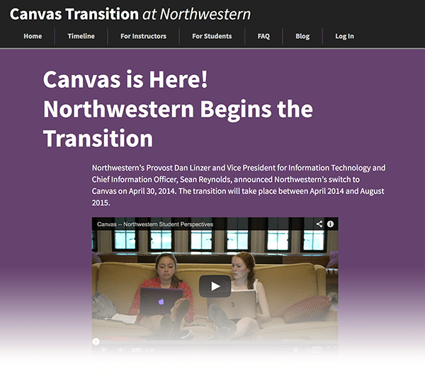 Northwestern Students on Canvas Northwestern IT Services & Support Media and Technology