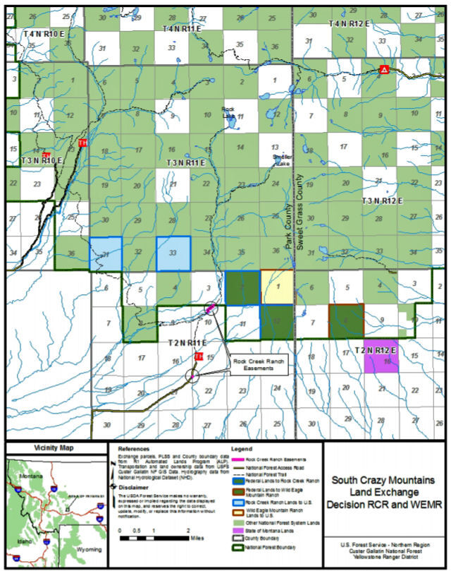 South Crazy Mountains Land Exchange Approved Montana Land Source