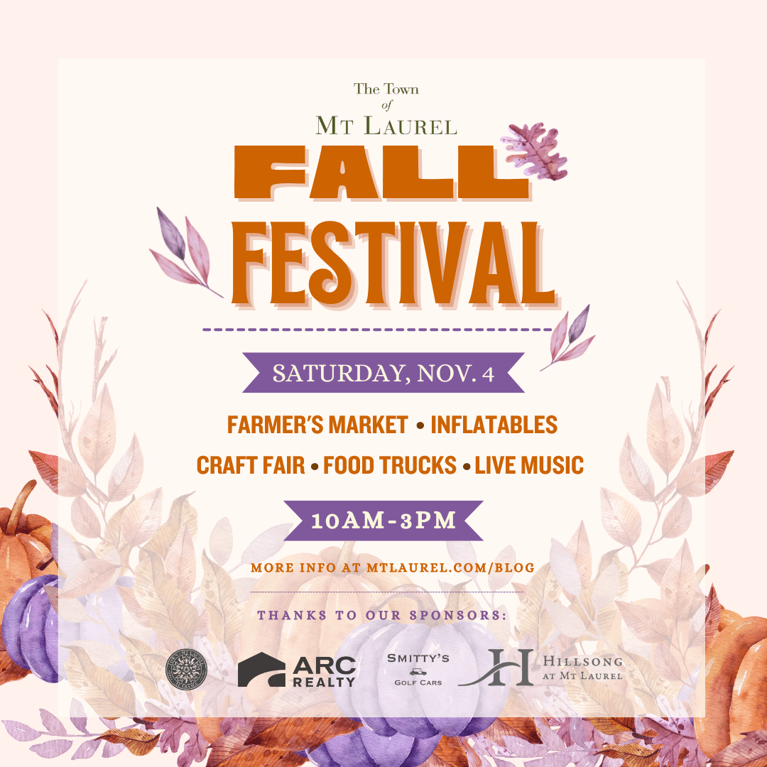 Mt Laurel 2023 Fall Festival VENDOR REGISTRATION NOW CLOSED!! The