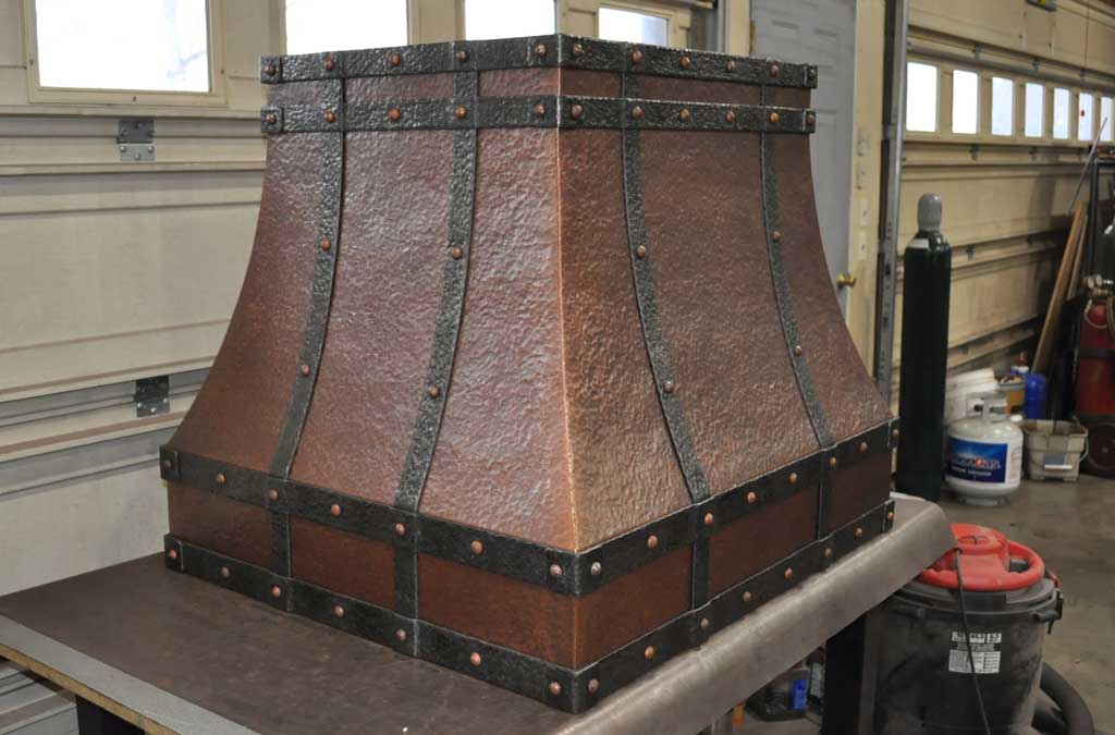 Copper Island Range Hood Frontier Mountain Copper Creations