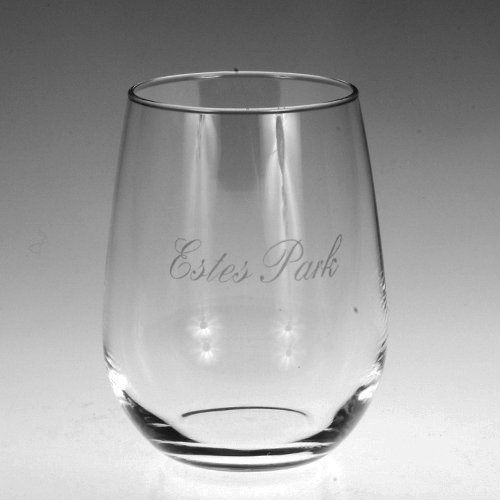 Wine Glass No Stem 17 oz. Estes Park 1211EP Mountain Sights