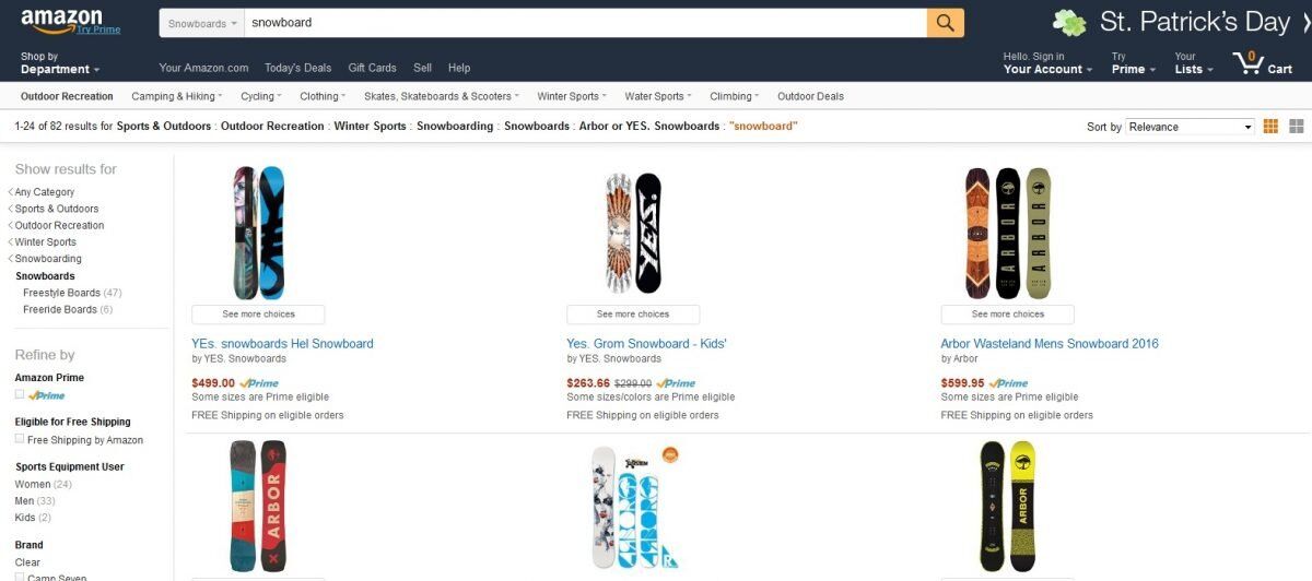 Amazon Snowboards for Sale Mountain Weekly News