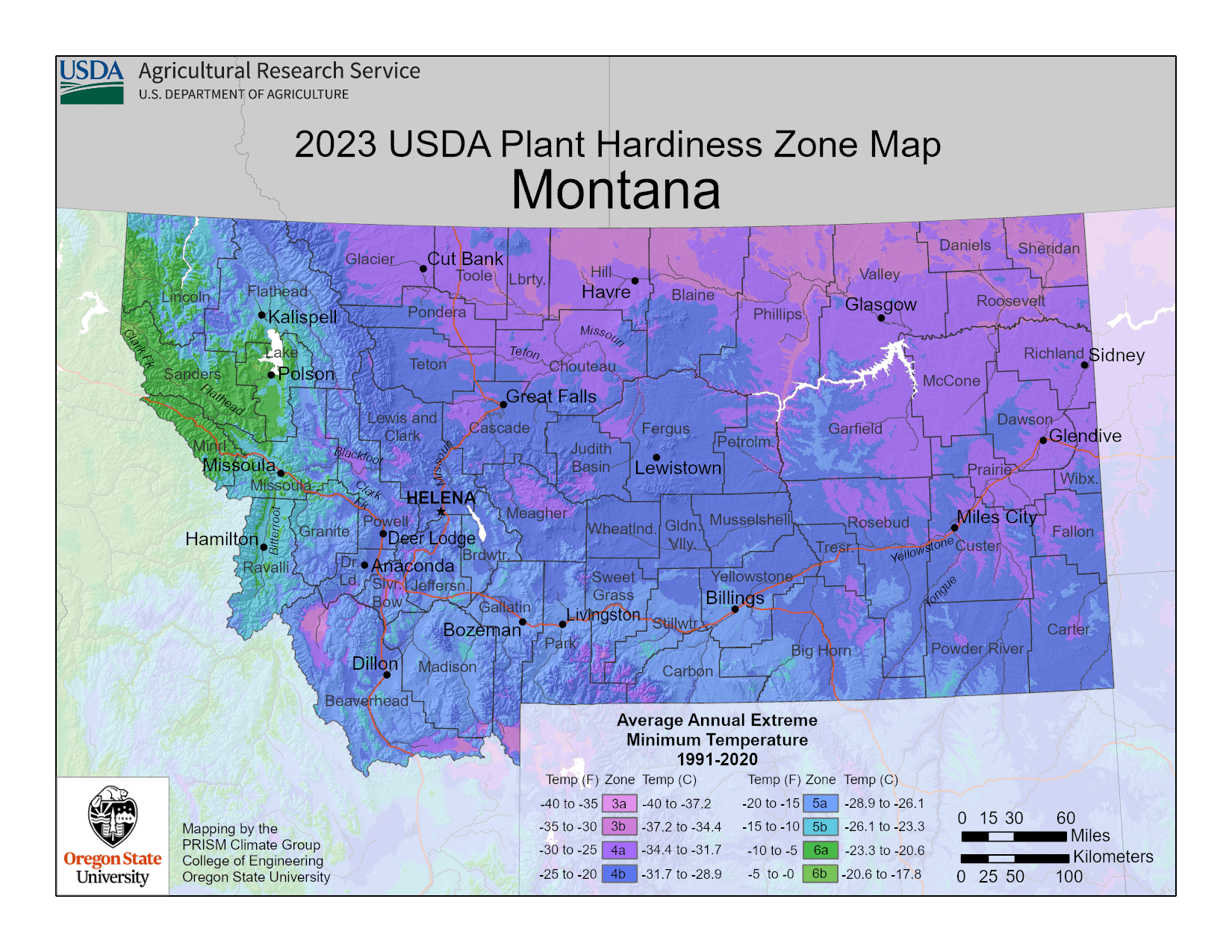 USDA Plant Hardiness Zones Updated Montana Orchard Services