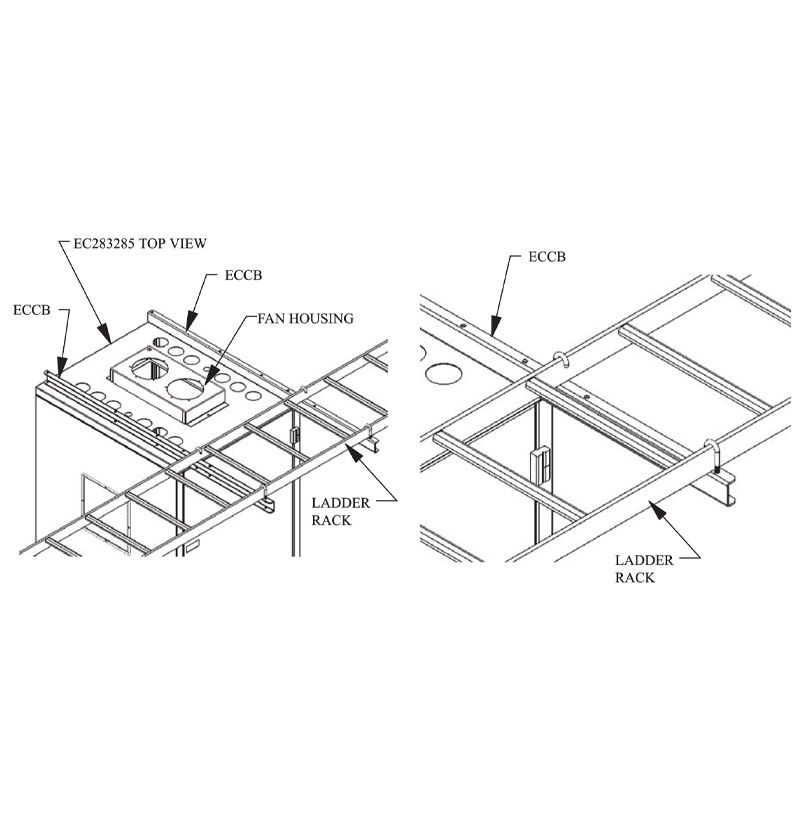 "J" Bolt Kit ECCB to Ladder Rack MetalTech Partners