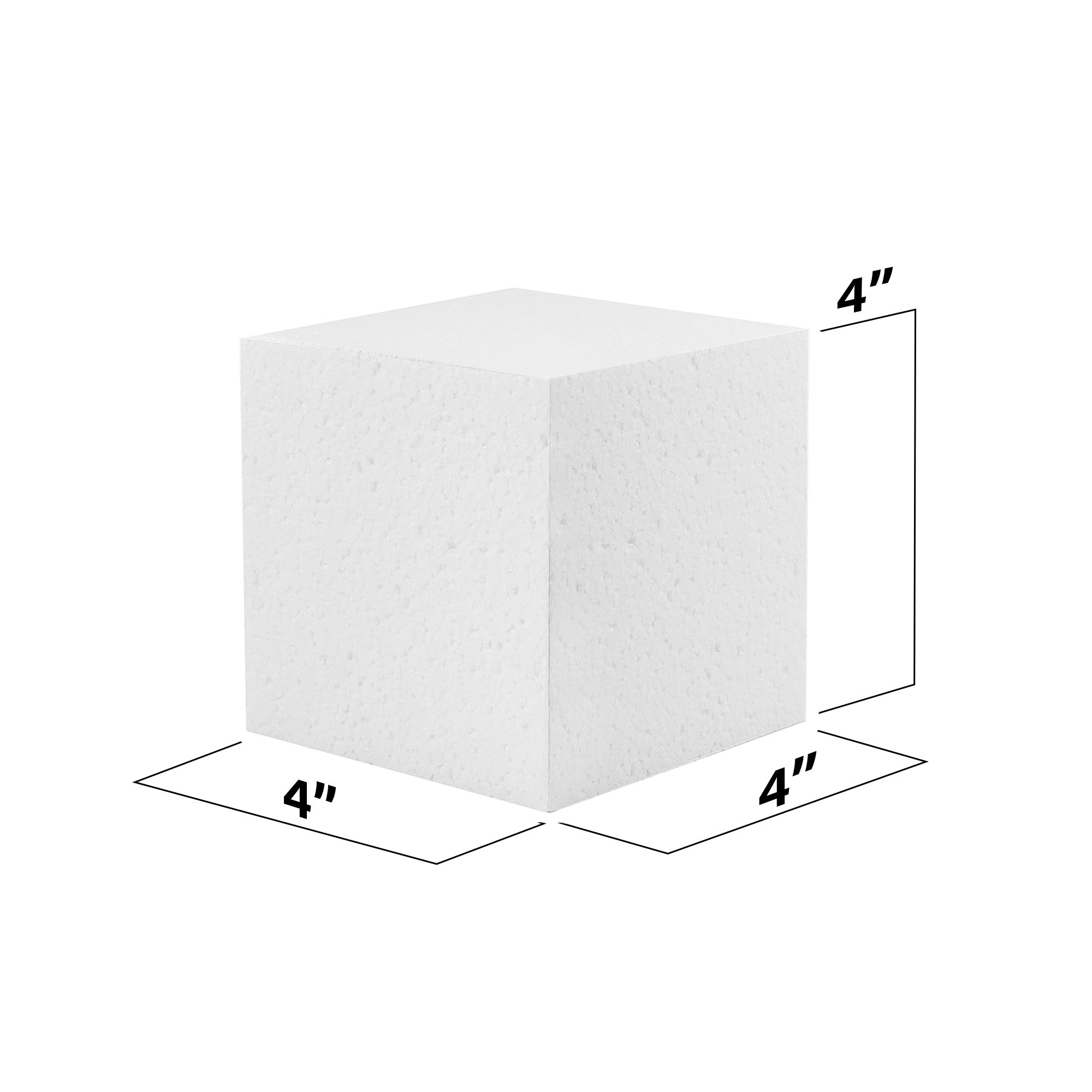 MT Product White Polystyrene Hard Foam Blocks NonSquishy Foam Cubes
