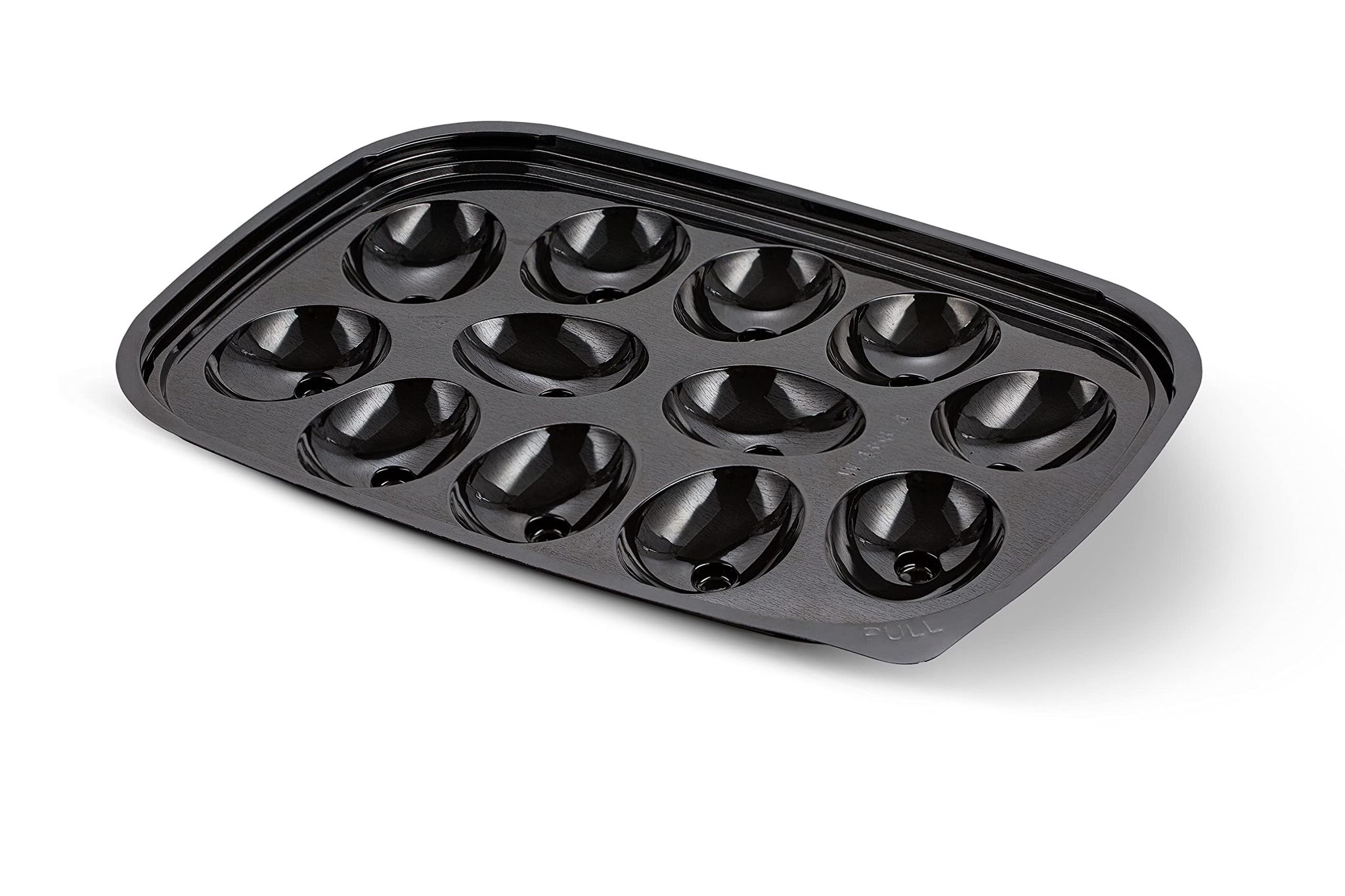 MT Products Disposable Deviled Egg Trays with Clear Lid ( Set of 12