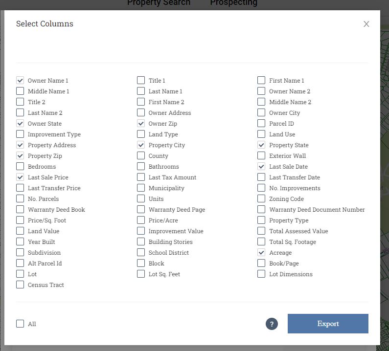 Prospecting Overview MLS Tax Suite Help Center