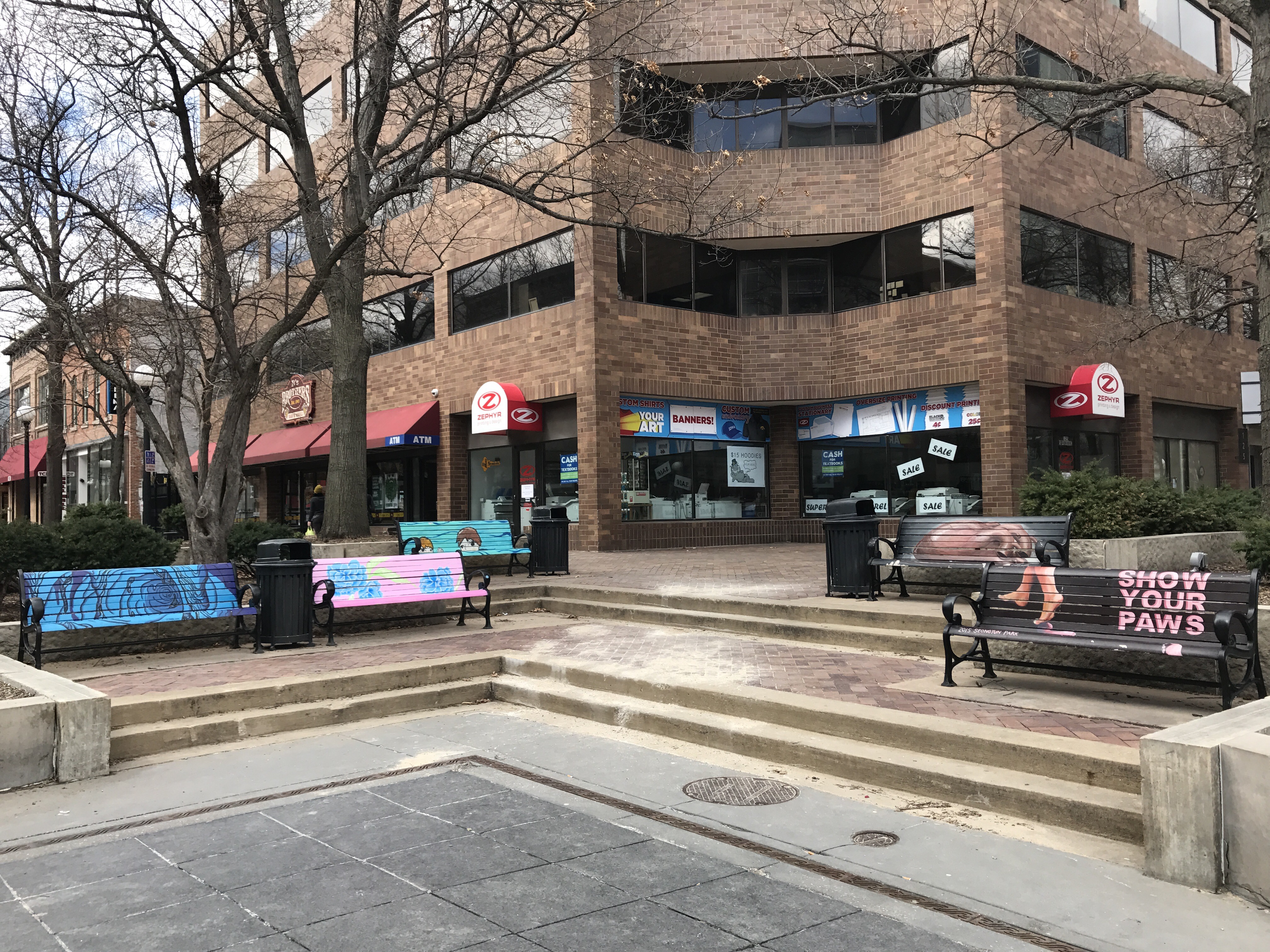 Iowa City Pedestrian Mall Mountain View Mirror