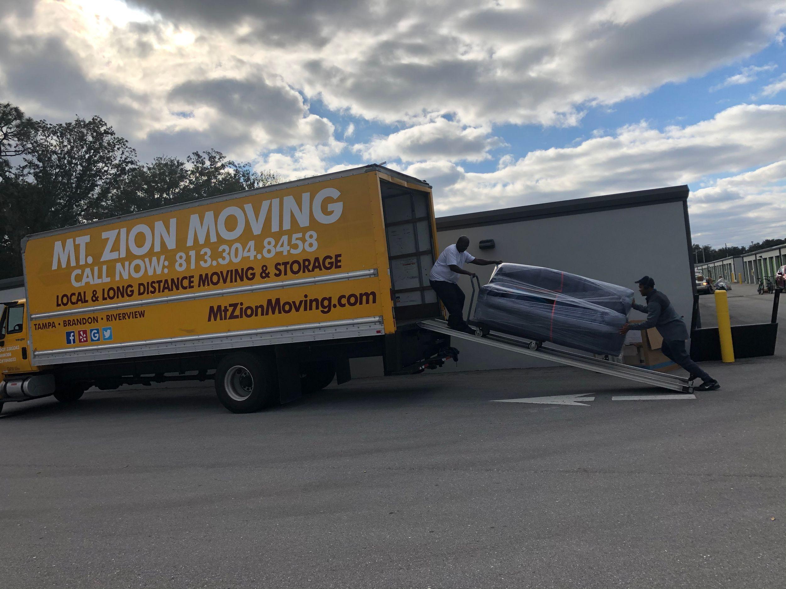 MT. Zion Moving & Storage Brandon & TampaSt. PetersburgClearwater