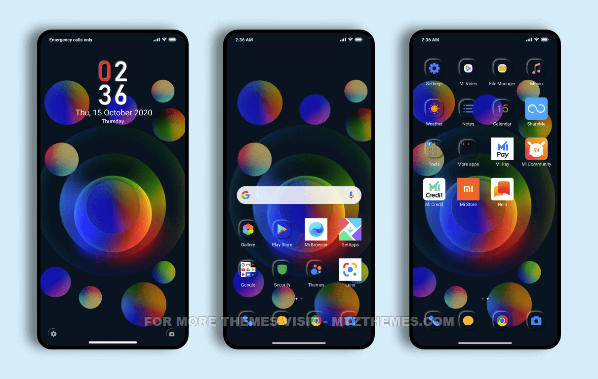 IconColor v12 & v11 MIUI Theme for Xiaomi Redmi Devices MTZ Themes