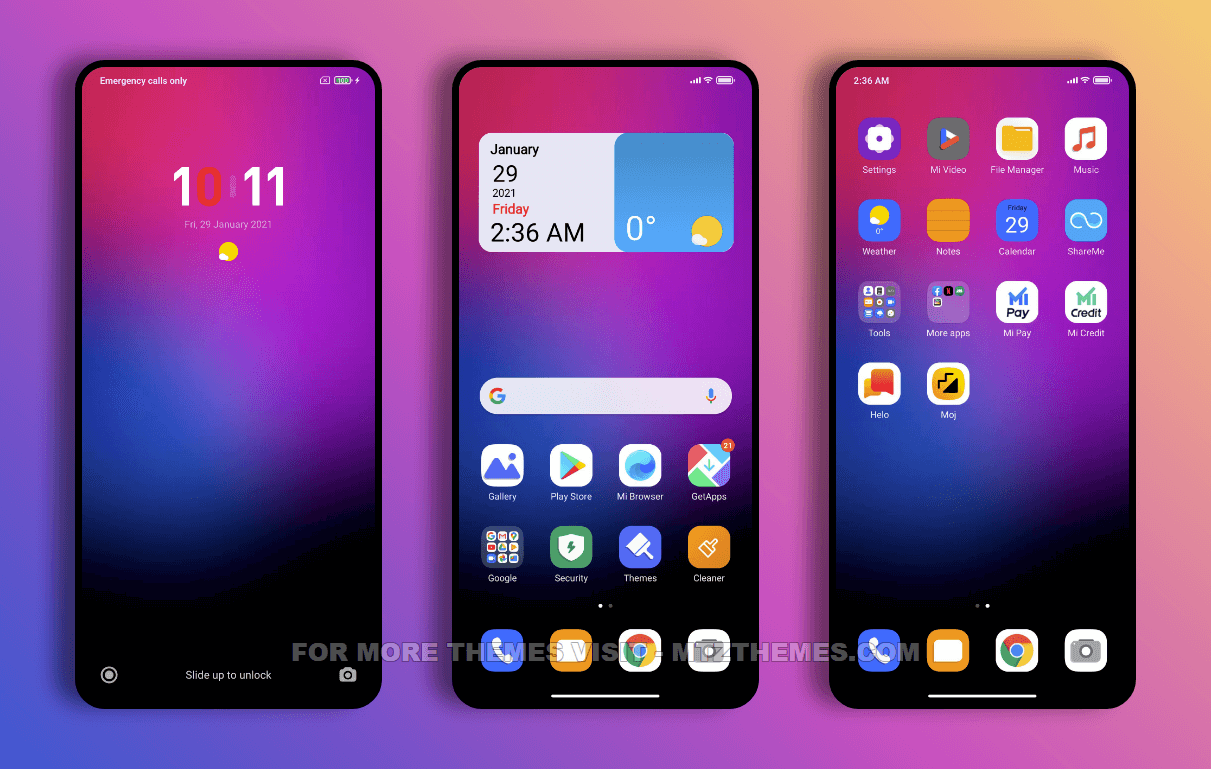 Mist21 MIUI Theme Simple and Minimal Looking Mi Theme MTZ Themes
