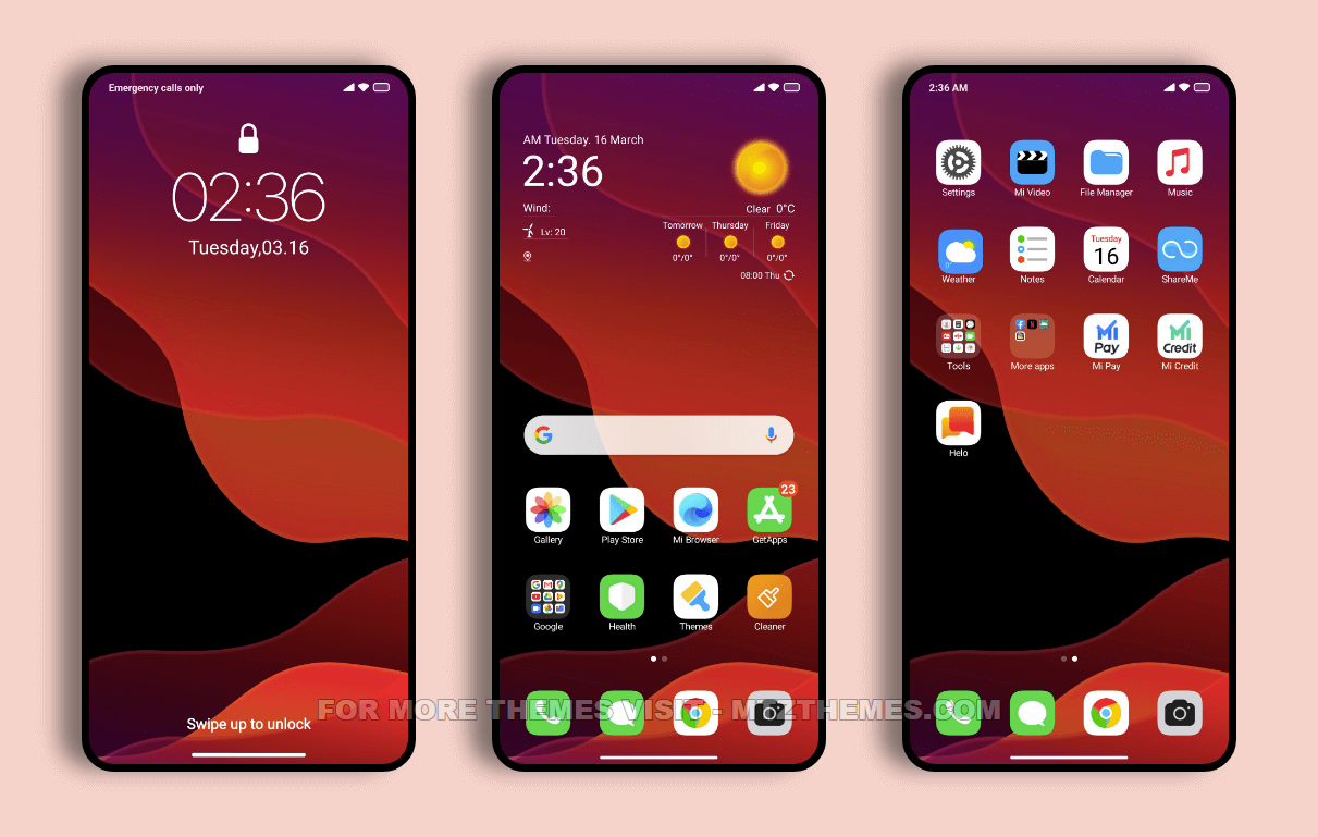 iOS 14 MIUI Theme for Simple and Clean iOS Look MTZ Themes