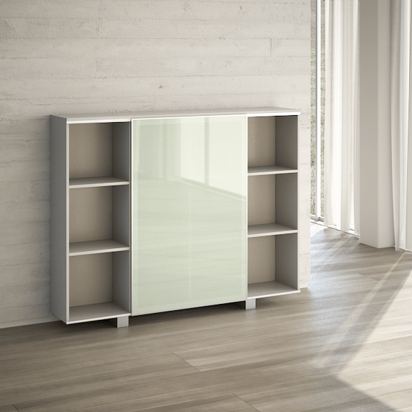 LIBRERIA CON ANTA VETRO SCORREVOLE DA CM.180 Muccini Ufficio