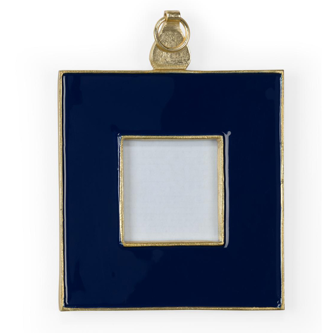 Navy Enamel Gold Trim Wall Frame Elegant Home Decor Photo Frames