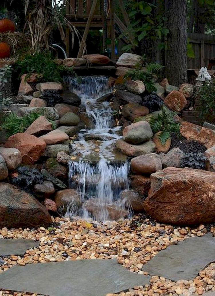 74+ AWESOME BACKYARD POND AND WATER FEATURE LANDSCAPING DESIGN IDEAS