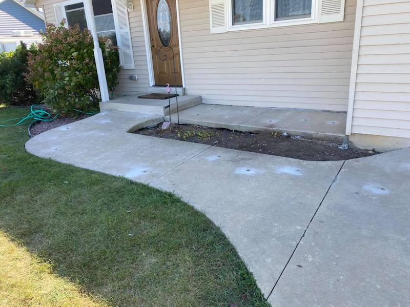 Sinking or uneven sidewalk? We can fix it.