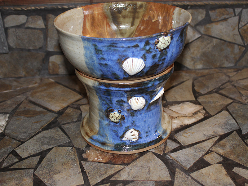 FEATURED ART Dog Bowls Mud Magic Art