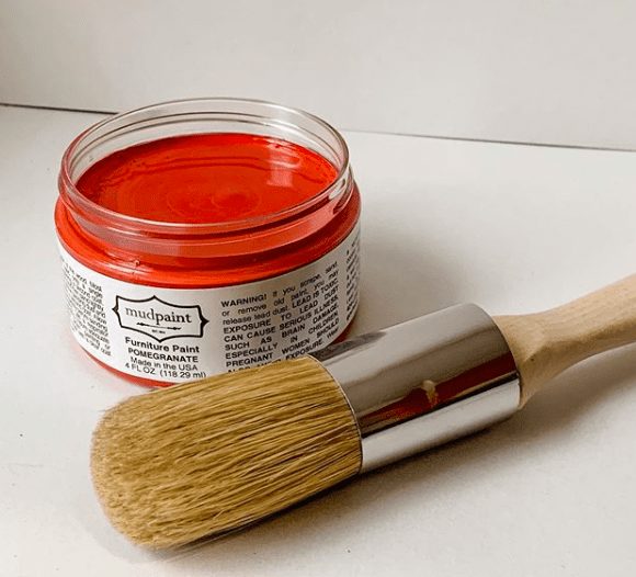 Red Furniture Paint Color MudPaint Vintage Furniture Paint