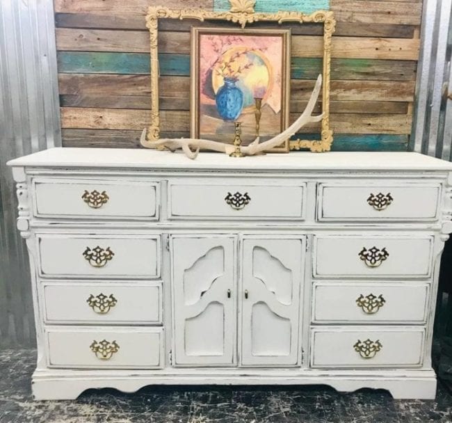 Pure White Furniture Paint MudPaint Vintage Furniture Paint