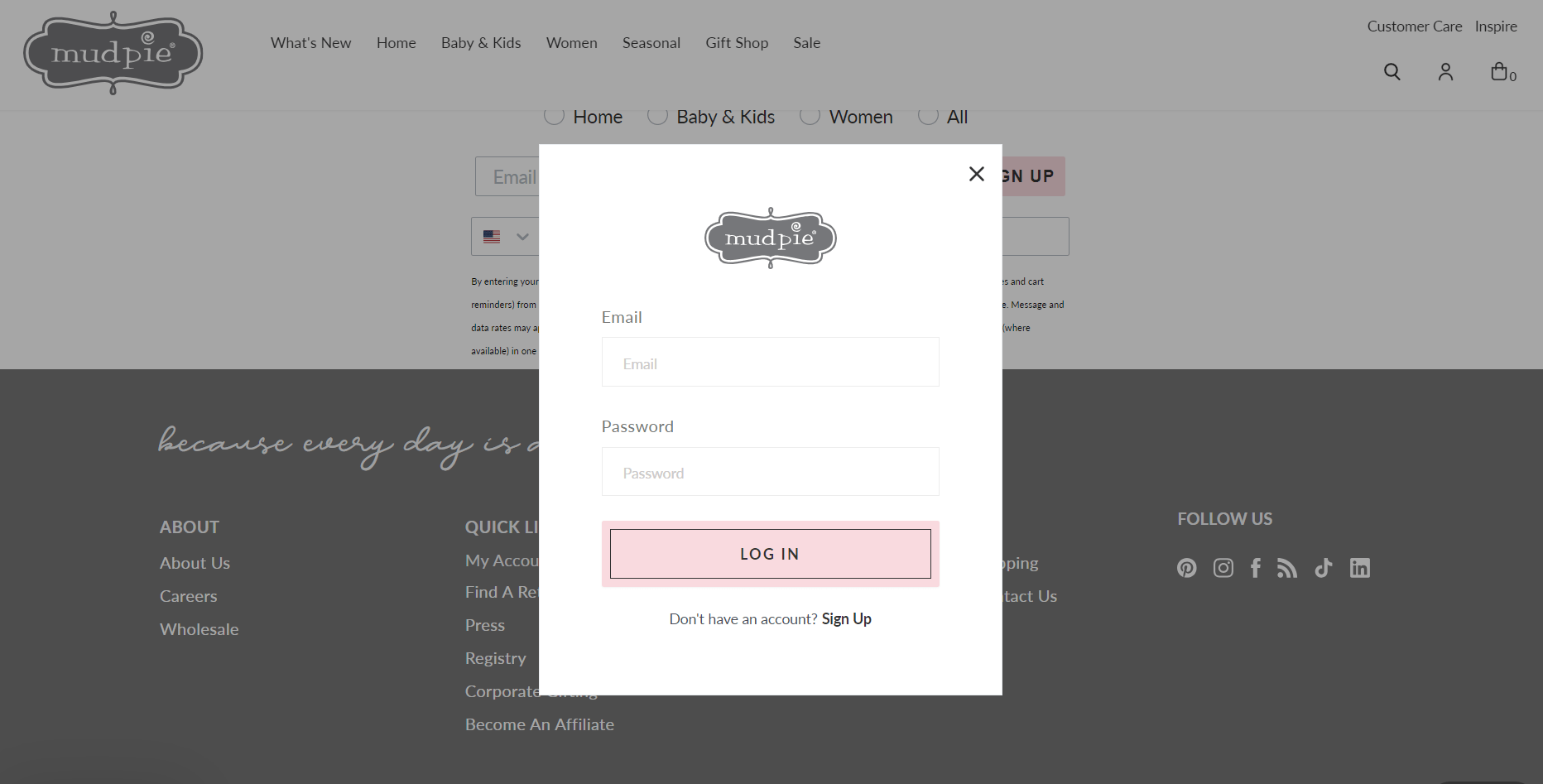 Why is my coupon code not working? Mud Pie