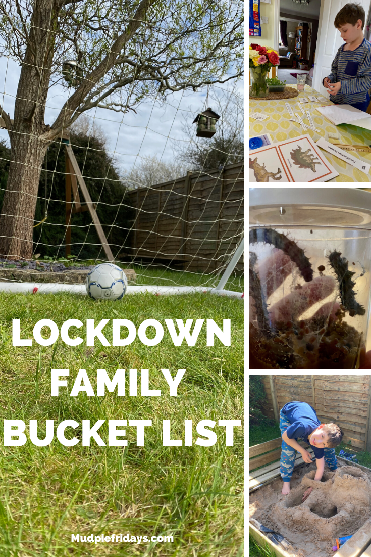 20 things to put on your family lockdown bucket list