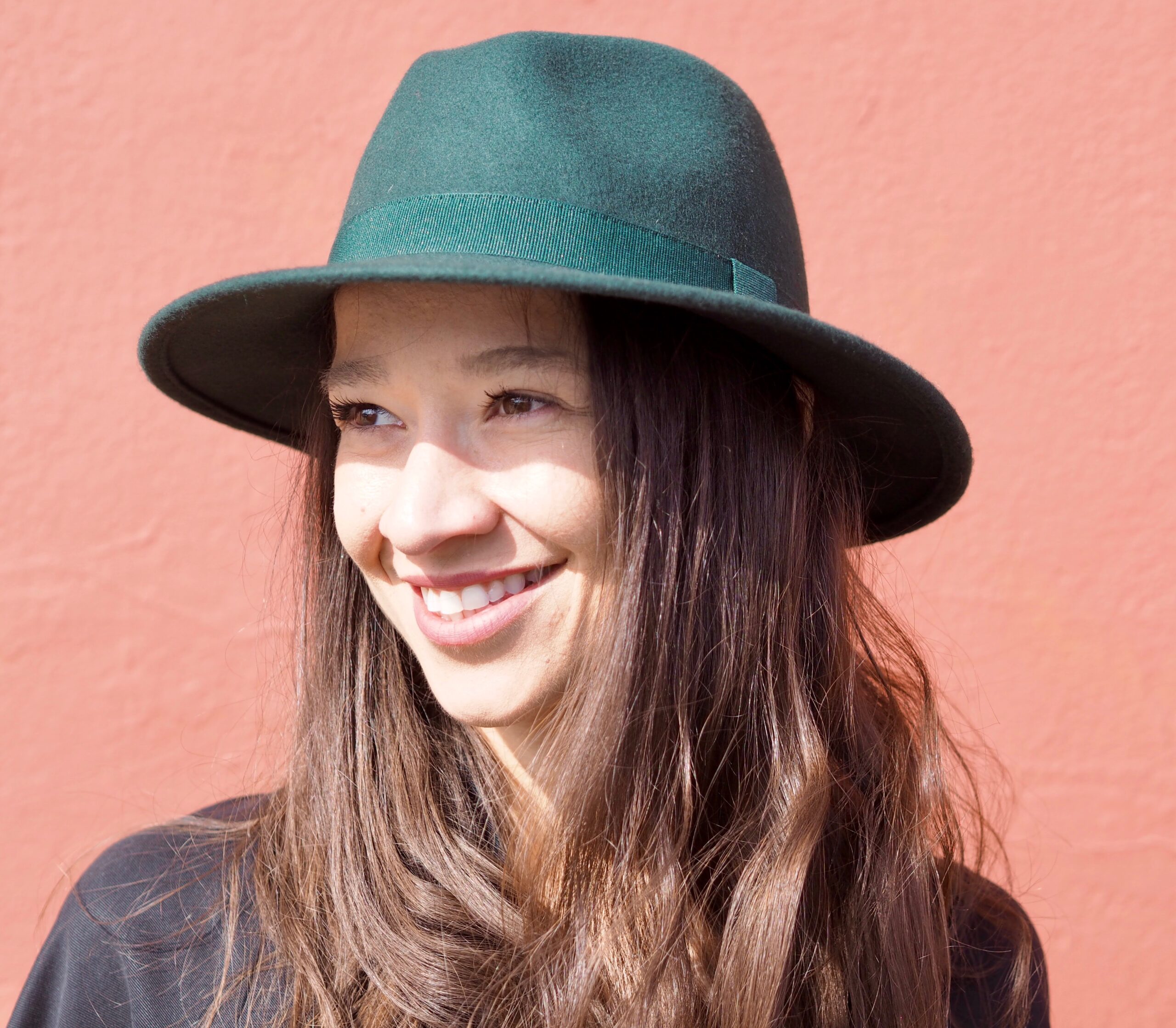 GREEN FEDORA RIBBON HAT MU DU London