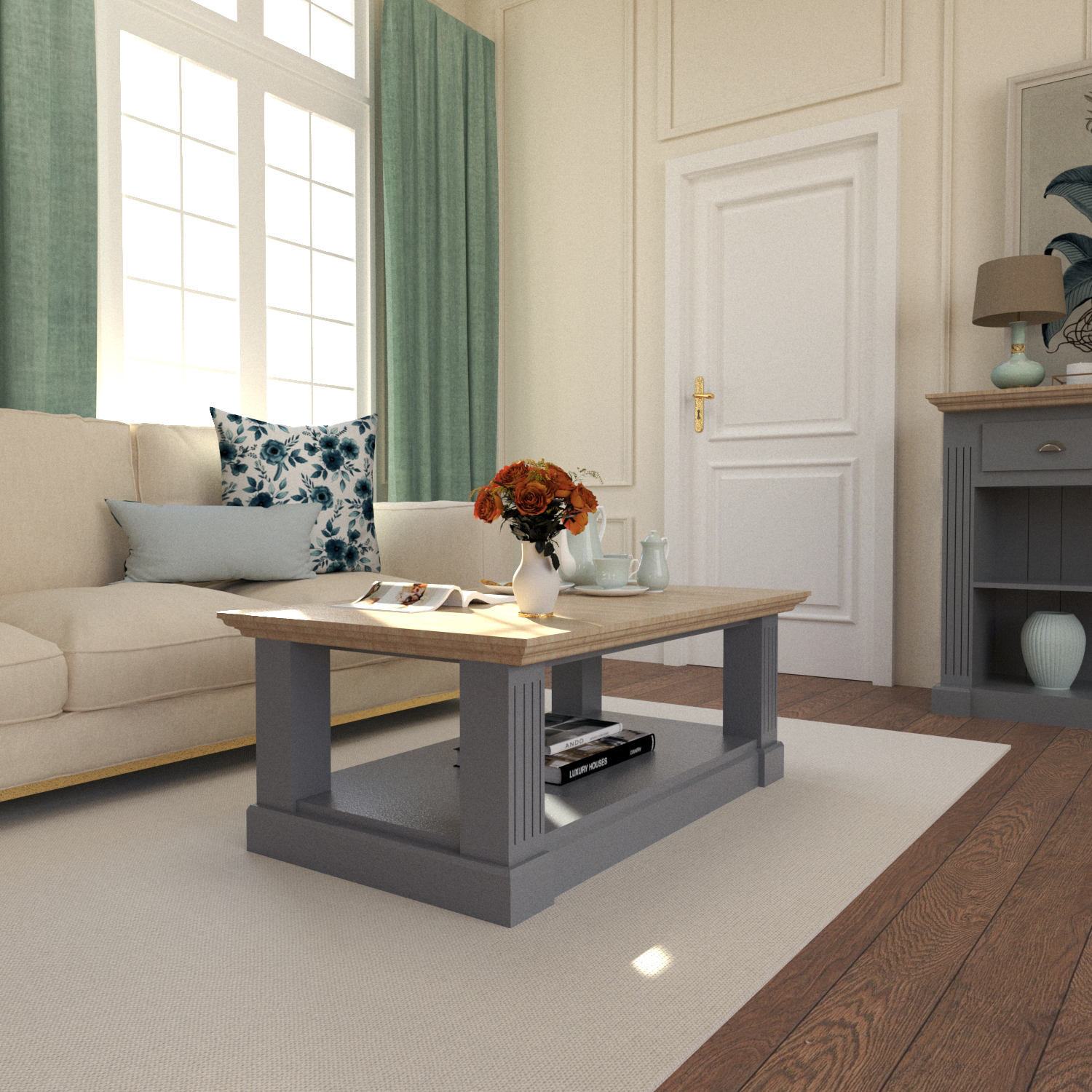 Mesa Baja Ratona Linea Roma Mueblear