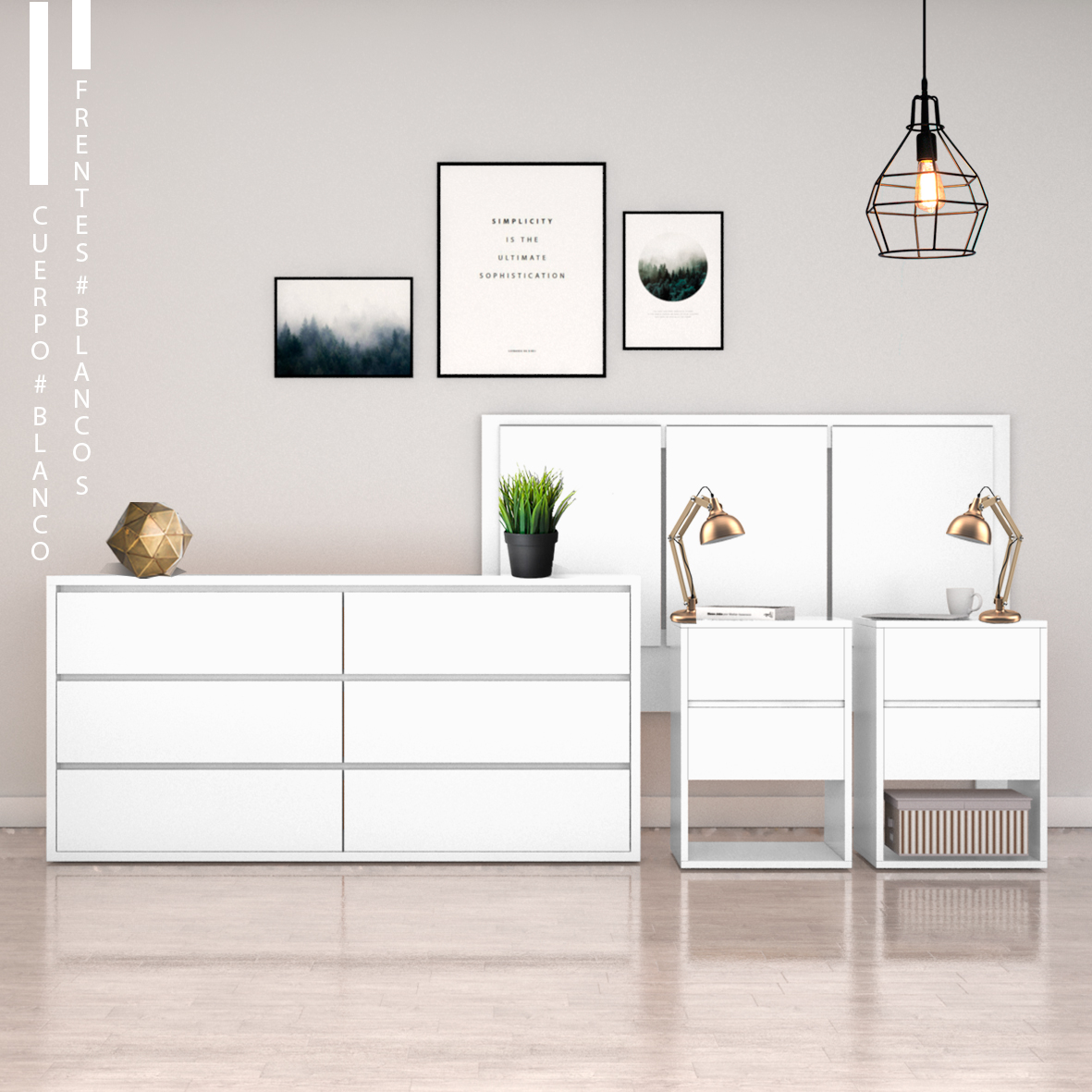 Comoda 140 + 2 Mesas De Luz + Respaldo 160×125!!! – Muebles Juligon