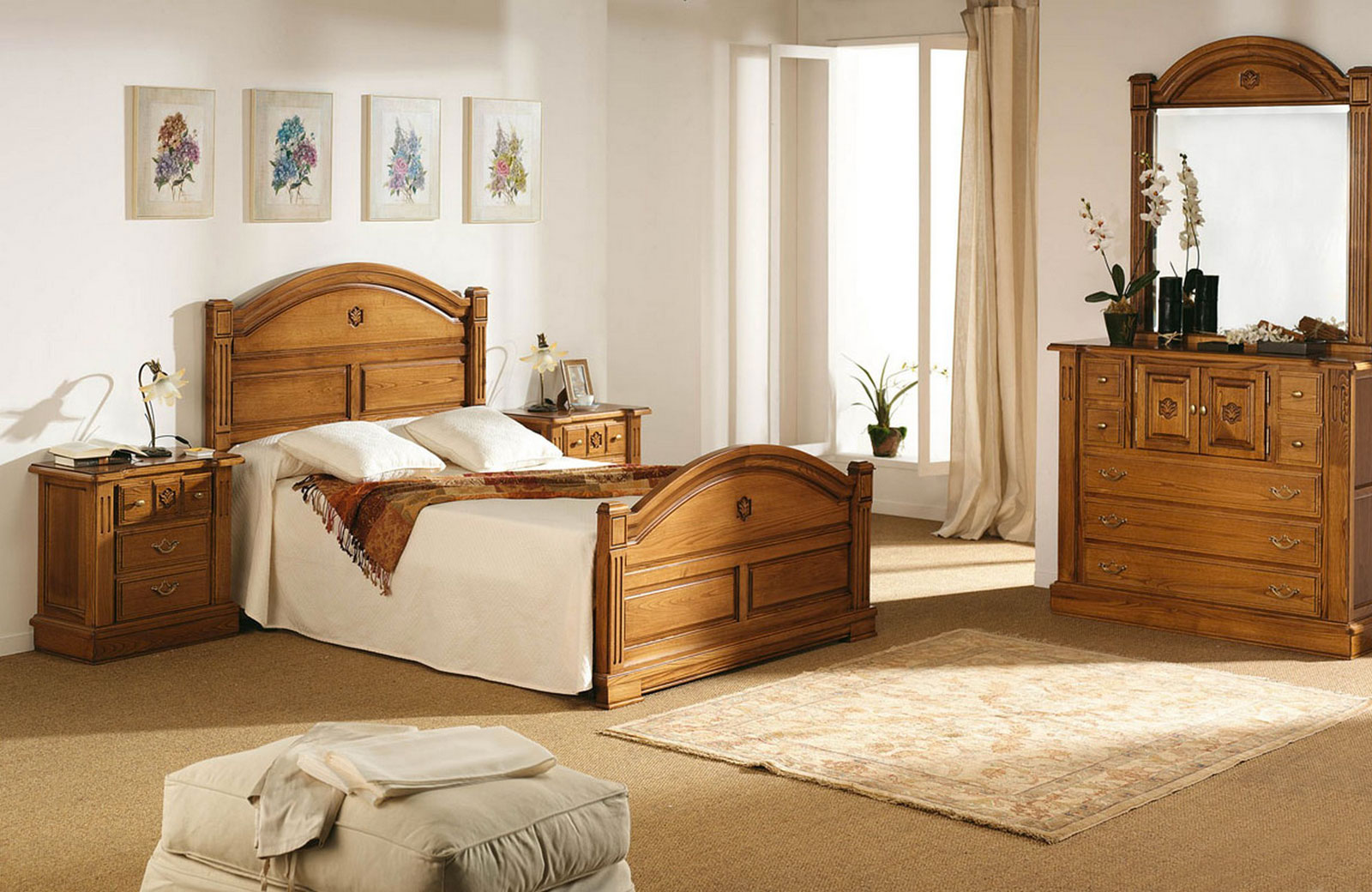 Dormitorios estilo rústico Muebles Vallejo