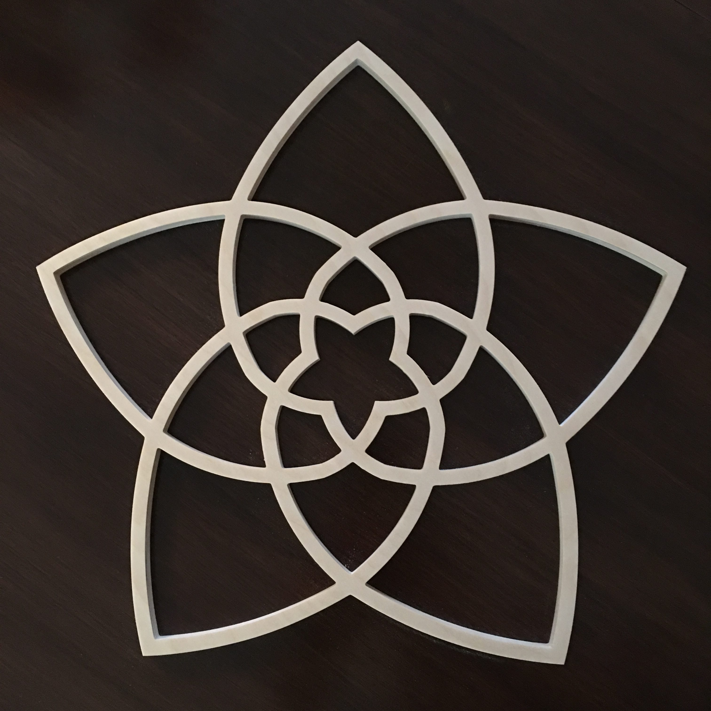 Blume der Liebe, Venusblume Holz Kunst aus Holz