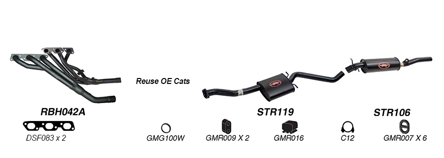 Redback Performance Exhaust System for Holden Statesman (04/1995 – 1999