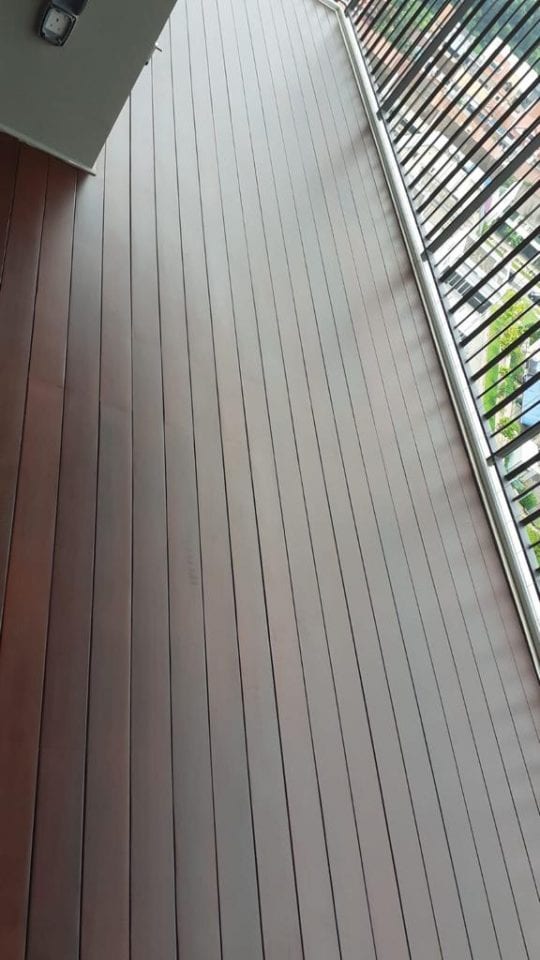Solid Chengal Decking for Balcony MuFlooring Wood Flooring Singapore