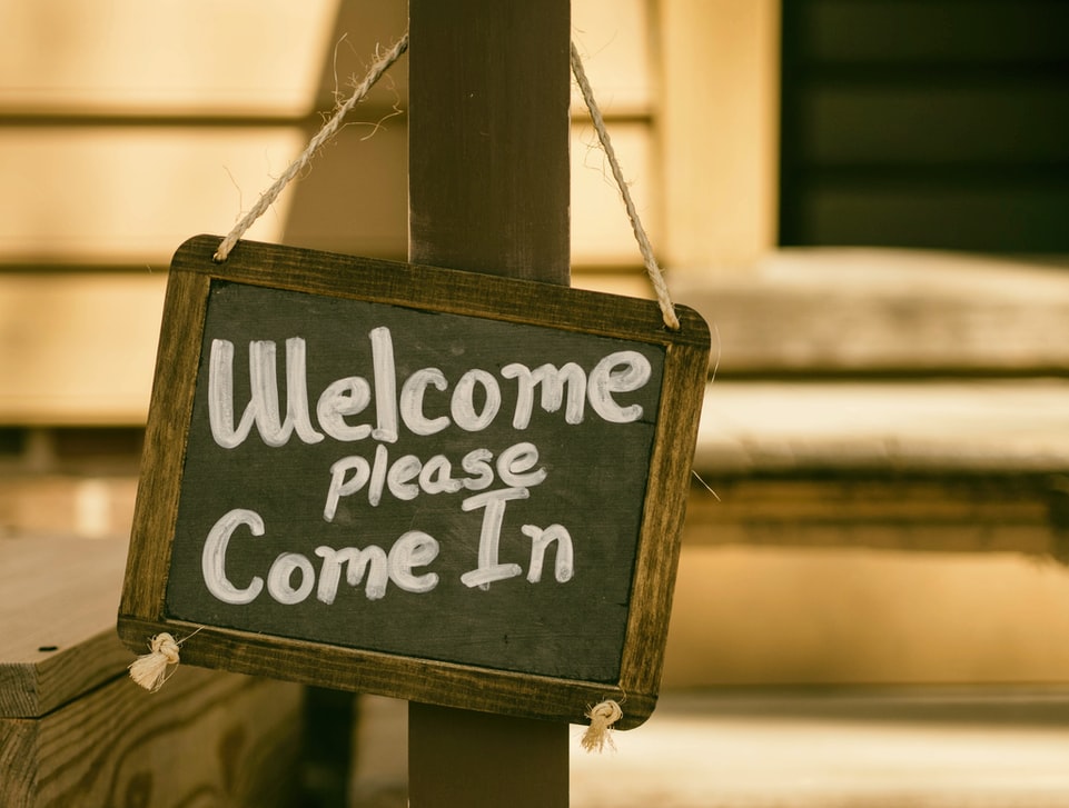 Welcome please come in