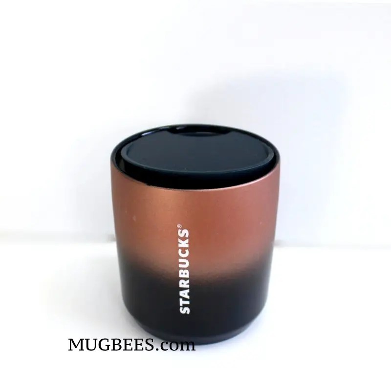 starbucks black bronze gradient short cup tumbler